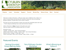 Tablet Screenshot of cylburn.org